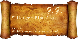 Flikinger Fiorella névjegykártya